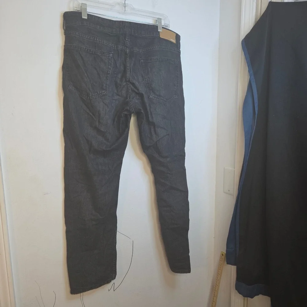 Bonobos Mens Straight Leg Jeans Washed Black Stretch Denim 33x30 RN128054
